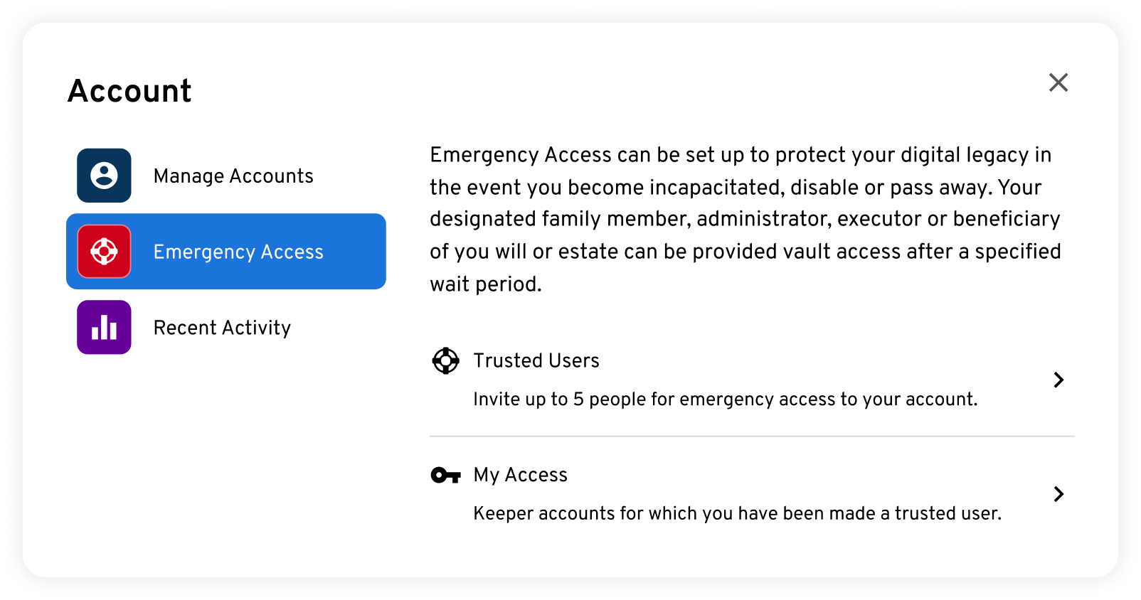 Emergency Access Feature