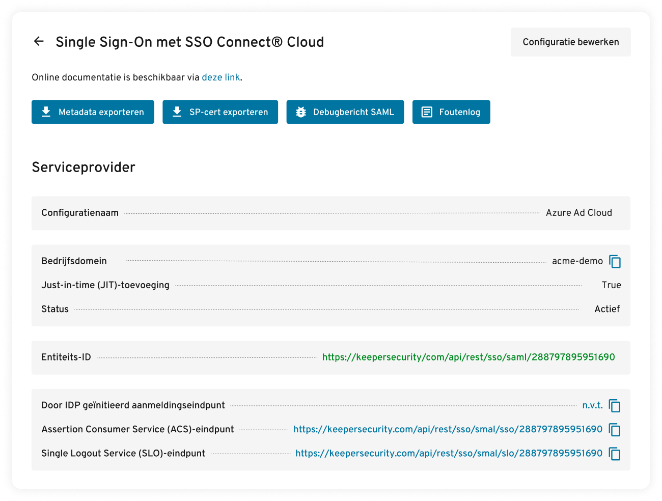 SAML 2.0-authenticatie met SSO Connect Cloud