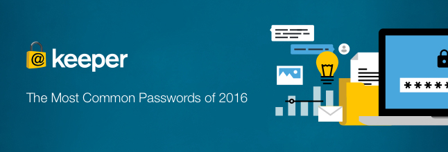 What The Most Common Passwords Of 2016 List Reveals Research Study Keeper Security Blog Cybersecurity News Product Updates - list of most common roblox passwords