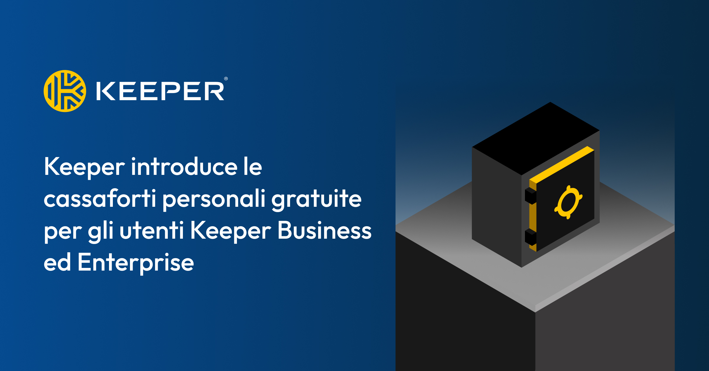 Cassaforti personali gratuite per gli utenti Keeper Business ed Enterprise