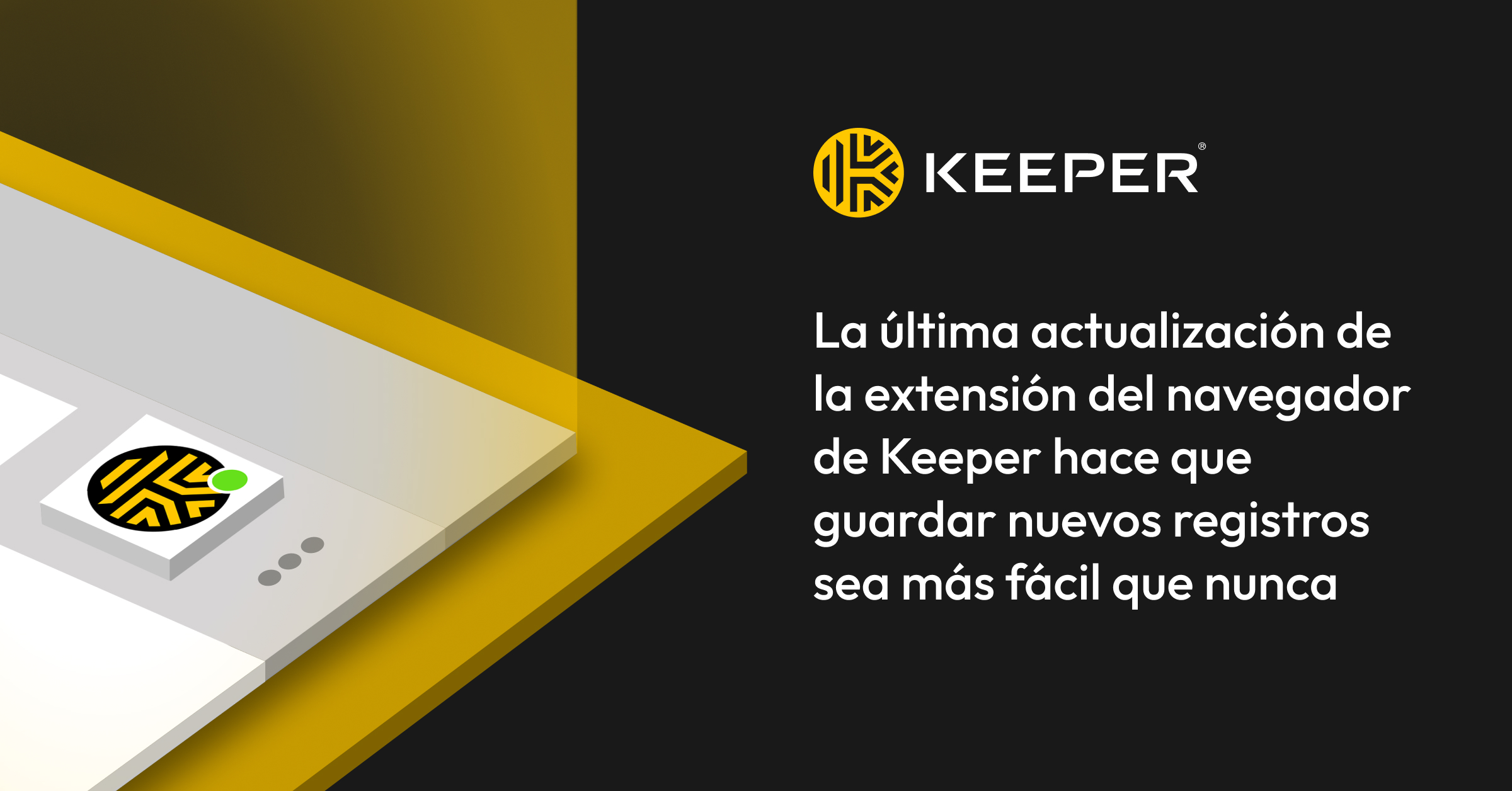 Última actualización de la extensión del navegador de Keeper Keeper