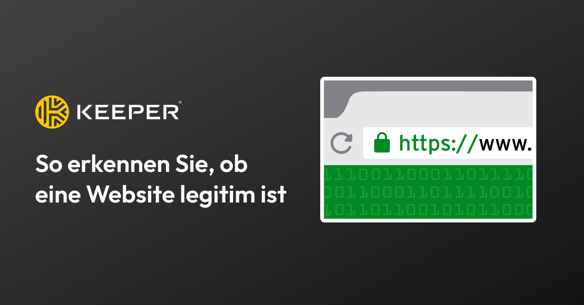 So erkennen Sie, ob eine Website legitim ist – Keeper Security