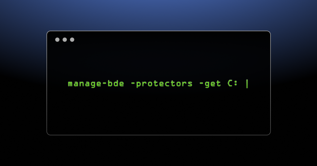 BitLocker Recovery Key Windows Command Line 